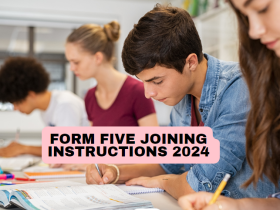 Form Five Joining Instructions