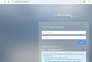 UNEB eReg Portal