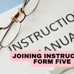 Joining Instruction form Five